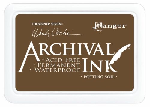 ARCHIVAL INK PAD, USA - Tампон с архивно перманентно мастило, Potting Soil