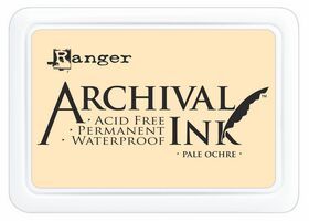 ARCHIVAL INK PAD, USA - Tампон с архивно перманентно мастило, Pale Ochre