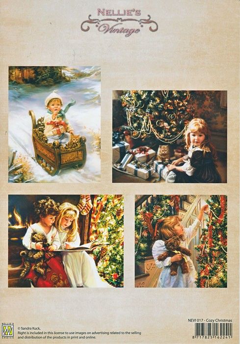 A4 DECOUPAGE Christmas Vintage  - АРТ декупажна хартия / 017