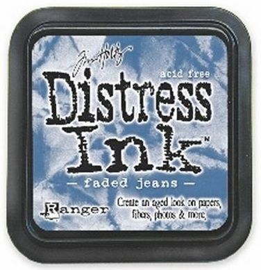 Distress ink pad by Tim Holtz - Тампон, "Дистрес" техника - Faded jeans