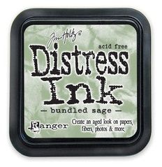 Distress ink pad by Tim Holtz - Тампон, "Дистрес" техника - Bundled sage