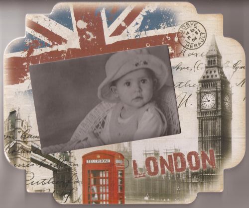 VINTAGE PHOTO FRAME "LONDON-UK' - Дизайнерска ФОТОРАМКА  за 10х15