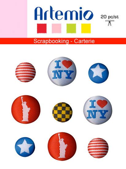 BUTTONS  FABRIC by Artemio  - Дизайнерски копчета, NEW YORK