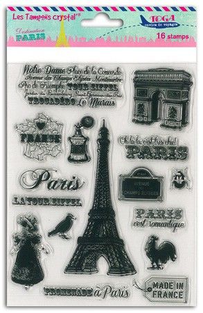 TOGA CRYSTAL STAMPS ,  - Дизайнерски печати 14X18 * PARIS