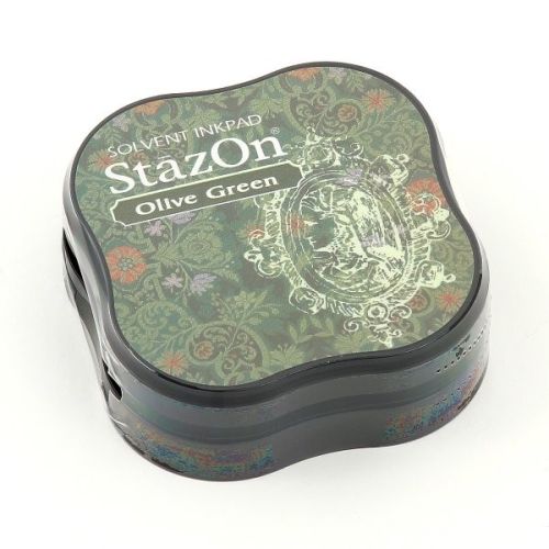 StazOn MIDI - Тампон за всякаква твърда или гланцирана повърхност - Olive Green