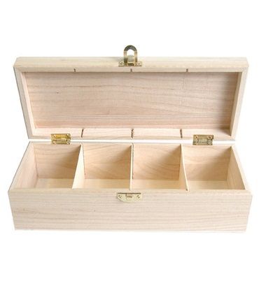 BOX by ARTEMIO TEA 2 -  Дървена кутия за чай и други със закопчалка