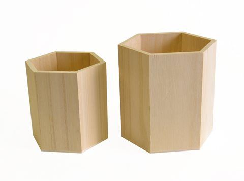 VASES by Artemio - Комплект дървени вази 2 бр. 