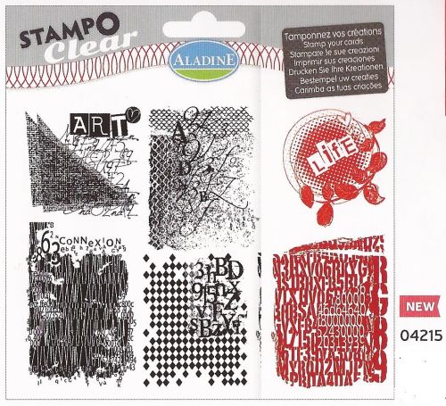 ALADINE Stampo Clear , France - Дизайнерски печати 6бр  / 15Х15см