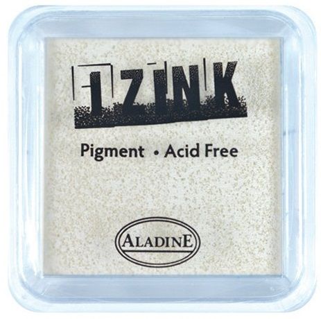 IZINK PAD PIGMENT - Среден тампон 4х4см - WHITE