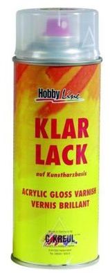SPRAY KLARLACK 400ml - Лак спрей за темпера и водоразтворими бои , фотоси  ГЛАНЦ 