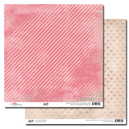 GLITZ USA # BEAUTIFUL DREAMER - Дизайнерски скрапбукинг картон 30,5 х 30,5 см.