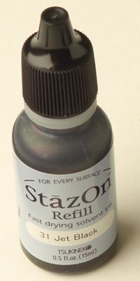 StazOn - мастило за тампон  - Черно
