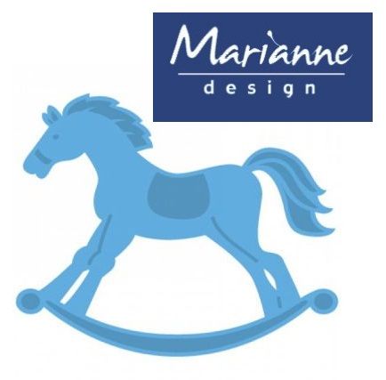 BABY by Marianne Design ROCKING HORSE - Шаблон за рязане и ембос LR0347