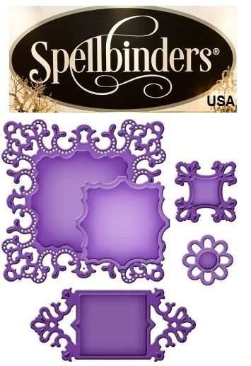 Spellbinders USA  - К-кт шаблони за изрязване и ембос s5-166