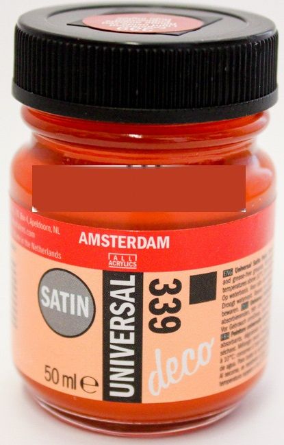  DECORFIN Universal satin, TALENS - Екстра фин акрил 50 ml, 339 LIGHT OXIDE RED