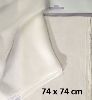 ART SILK PONGEE SCARF - Поръбен шал от естествена коприна 74 Х 74 см.