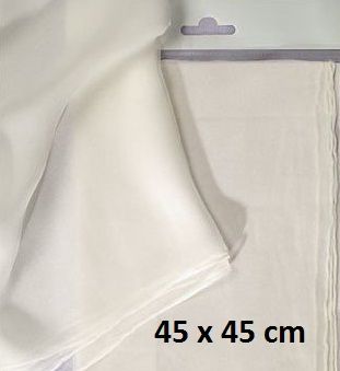 ART SILK  PONGE SCARF - Поръбен шал от естествена коприна 45 Х 45 см.