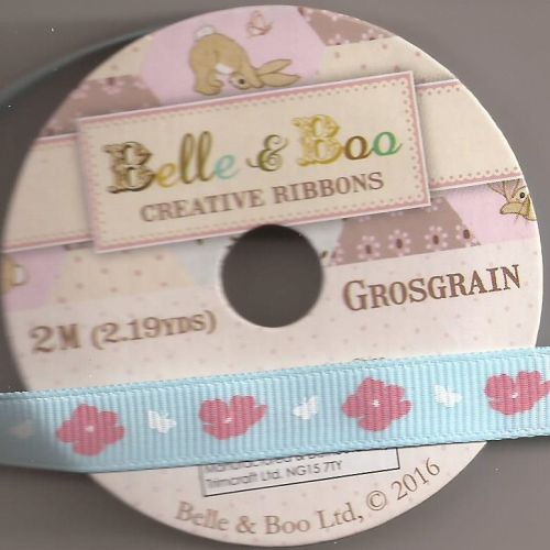 BELLE & BOO Ribbon -   - Панделка  ролка 10 mm. X 2m. FLOWERS