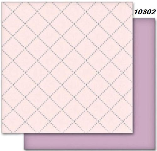 FB Romance 02 - Дизайнерски картон с ембос-глитер елементи - 30,5 Х 30,5 см.