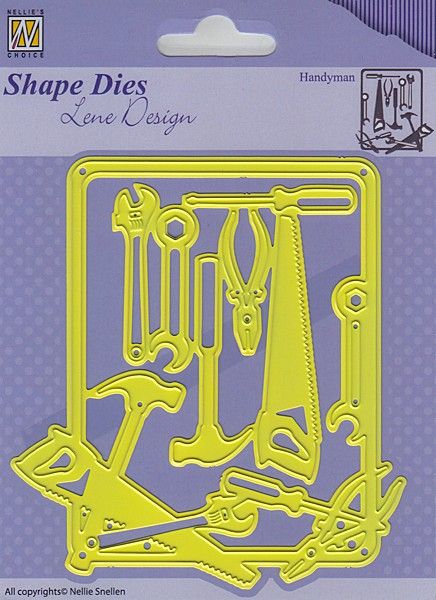  Shape Dies Lene Design Handy-man 97x106mm  - Фигурална щанца за рязане и релеф,  SDL040