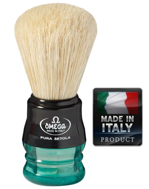 OMEGA 10777 Pure bristle shaving brush 98mm - Четка за бръснене
