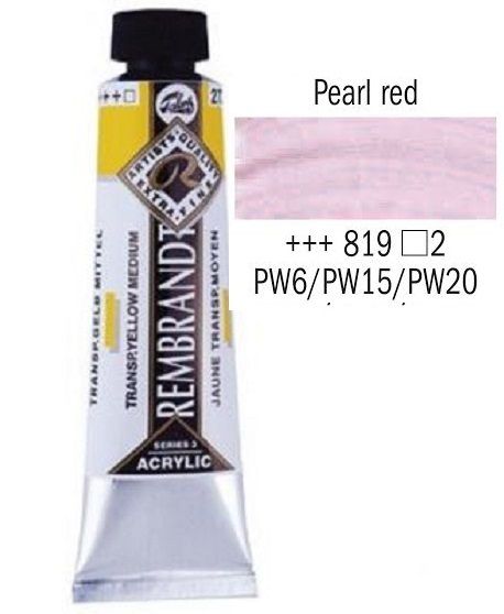 REMBRANDT ARTIST ACRYLIC 40ml -  ПРОФЕСИОНАЛНИ АКРИЛНИ БОИ #  PEARL RED