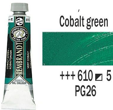 REMBRANDT Екстра Фини Маслени Бои 40 мл. - Cobalt Green 5, № 610