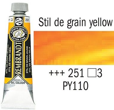 REMBRANDT Екстра Фини Маслени Бои 40 мл. - Stil de grain Yellow 3, № 251