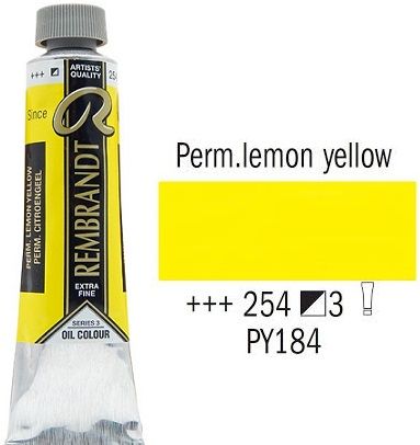 REMBRANDT Екстра Фини Маслени Бои 40 мл. - Permanent Lemon Yellow 3, № 254