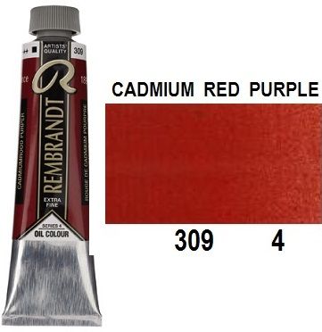 REMBRANDT Екстра Фини Маслени Бои 40 мл. - Cadmium Red Purple 4, № 309