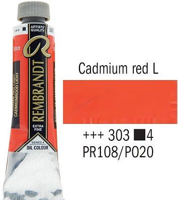 REMBRANDT Екстра Фини Маслени Бои 40 мл. - Cadmium Red Light 4, № 303