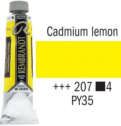 REMBRANDT Екстра Фини Маслени Бои 40 мл. - Cadmium Lemon 4, № 207
