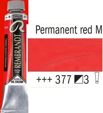 REMBRANDT Екстра Фини Маслени Бои 40 мл. - Permanent Red Medium 3, № 377
