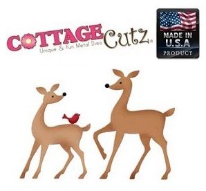 CottageCutz  - Щанца за рязане Whimsical Deer & Bird