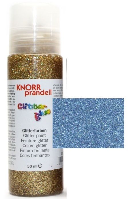  Glitter Glue с накрайник - Брокат контур за декорация 50ml.SKY BLUE