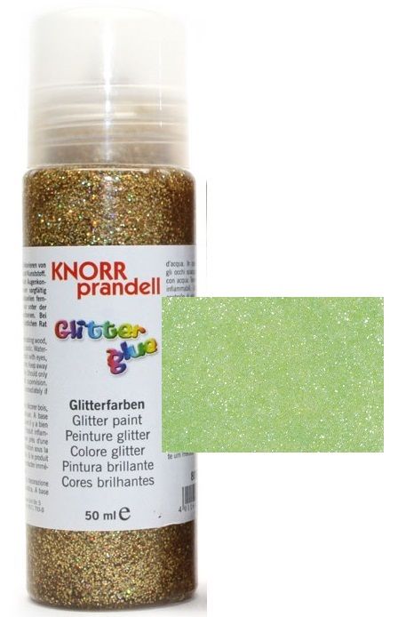 Glitter Glue с накрайник - Брокат контур за декорация 50ml. NEON GREEN