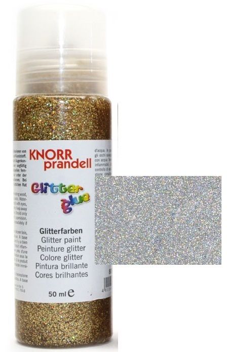 Glitter Glue -Брокат лепило за декорация 50ml. SILVER RAINBOW