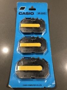 CASIO IR-20G - Винтидж касети за електронна пишеща машина CASIOWRITER 3бр