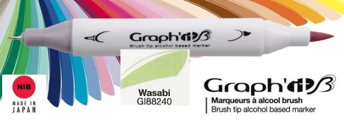 8240 WASABI - GRAPH IT BRUSH MARKER - Двувърх дизайн маркери ЧЕТКА