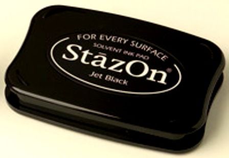 StazOn - Тампон за всякаква твърда или гланцирана повърхност - Черен