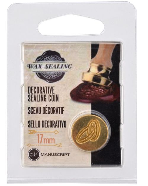 MANUSCRIPT Decorative Sealing Coin - Rings 17mm 
