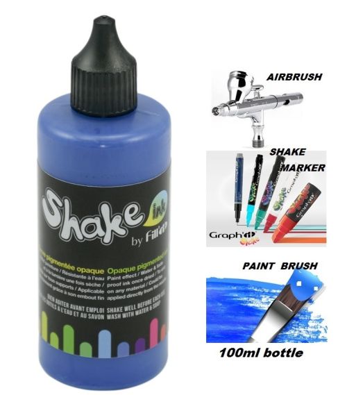 SHAKE IT ACRYLIC INK - Акрилно мастило за AIRBRUSH , SHAKE МАРКЕРИ и четка - SAPHIRE