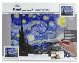PAINTING MASTER SET ,USA - Мастър сет рисуване на платно STARRY NIGHT