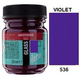 Decorfin GLASS 50ml , TALENS - Витражна боя от най-високо качество - Виолет