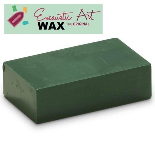 Encaustic WAX - Блокче цветен восък за Енкаустика № 7  GREEN-10гр