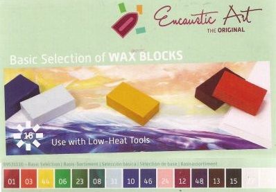 Encaustic ART WAX SET - Комплект 16 цв. восък за Енкаустика BASIC SET