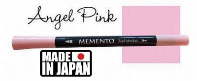 MEMENTO BRUSH MARKER , Japan - Двувърх маркер ЧЕТКА - ANGEL PINK