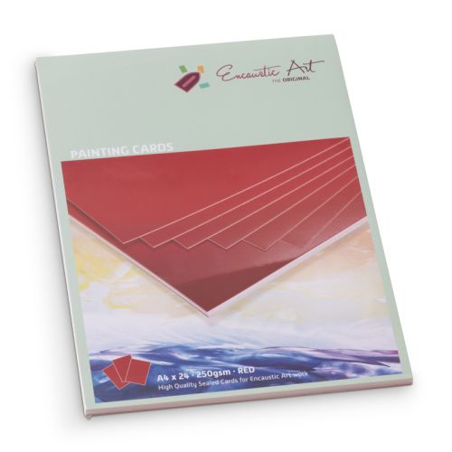 Encaustic Cards A4 / 24- Комплект картон за Енкаустика A4 / RED