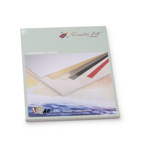 Encaustic Cards - Комплект 24 бр. картички за енкаустика А6 MIXED