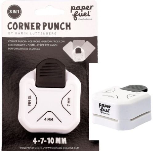 Corner PUNCH Paperfuel  - Перфоратор за ЗАОБЛЯНЕ на ъгли 3 размера